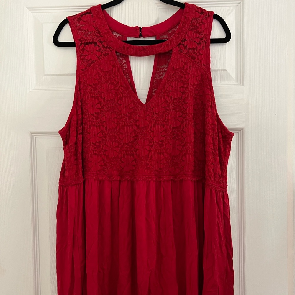 Torrid 3X red lace babydoll